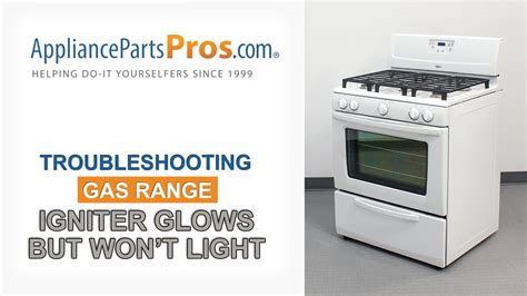 whirlpool gas oven won't light